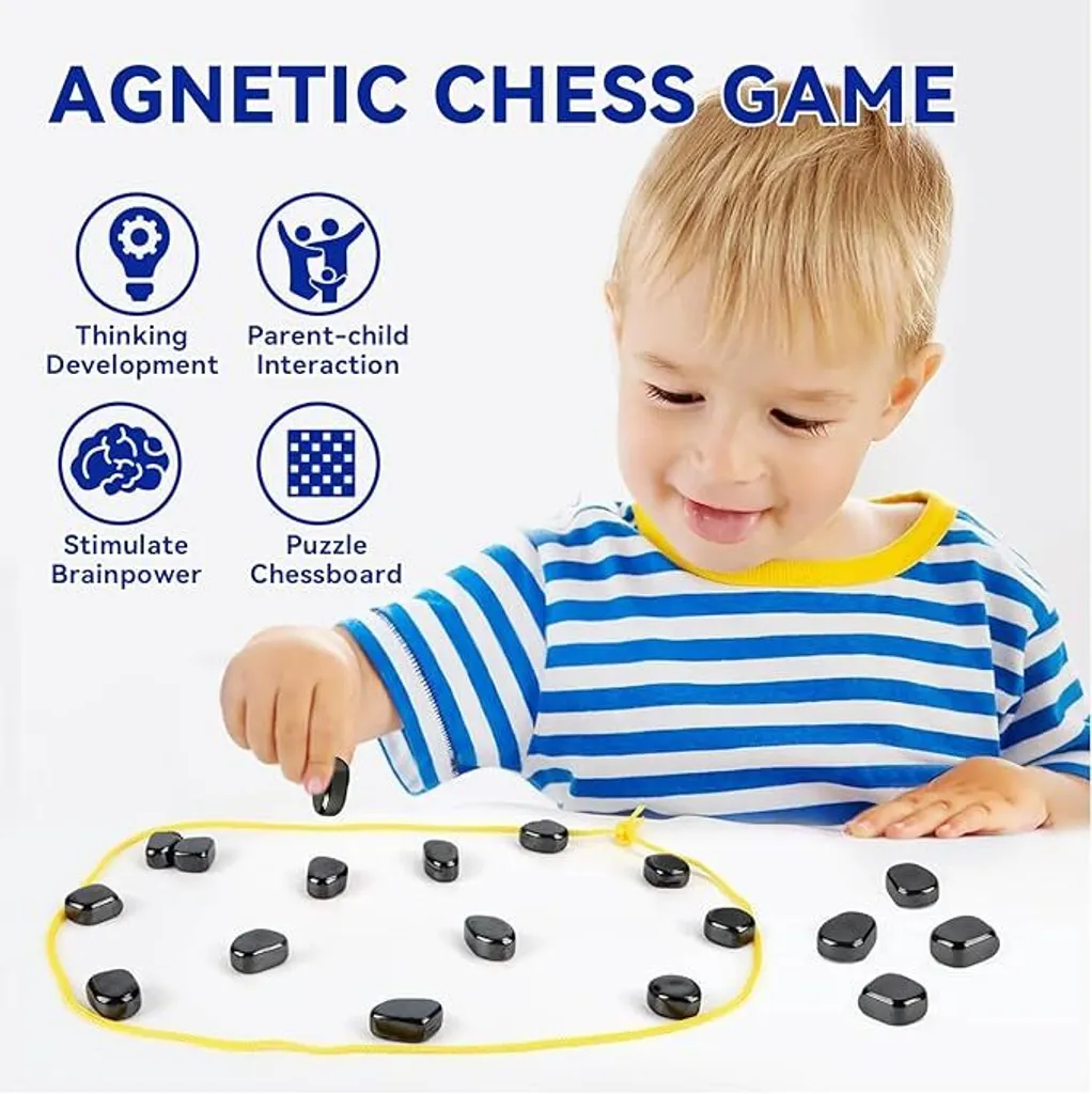 Échiquier magnétique de table transportable - Jeu de société classique