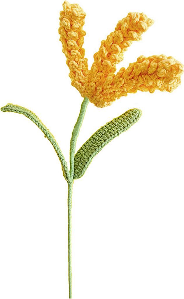 Gestrickte Gerste, realistisch, lichtecht, feine Verarbeitung, kreatives Garn, künstliche Gerste, Pflanzen, Blumenarrangements, Haushaltsbedarf