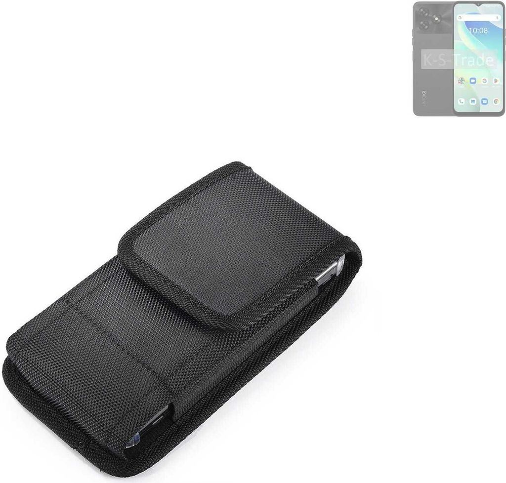 Holster Gürteltasche kompatibel mit UMIDIGI G5 Holster Gürtel Tasche wasserabweisend Handy Hülle Schutz Hülle Outdoor schwarz K-S-Trade