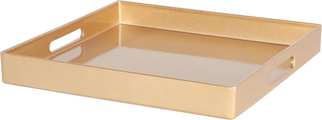 Argon Ta Serving-Platz Tabletts - Hochzeit Fine Dining Lebensmittel Getränke-Service Platter - 33cm - Gold - Packung mit 3