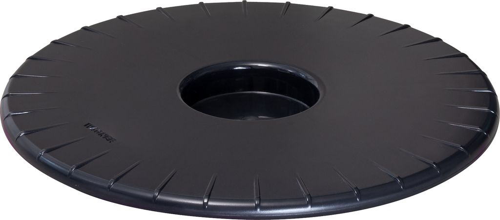 WAGNER Pflanzenroller ULTRAFLAT Ø 30 x 3 cm, für innen, ABS Kunststoff, schwarz, extra flach, Tragkraft 100 kg - 20045201
