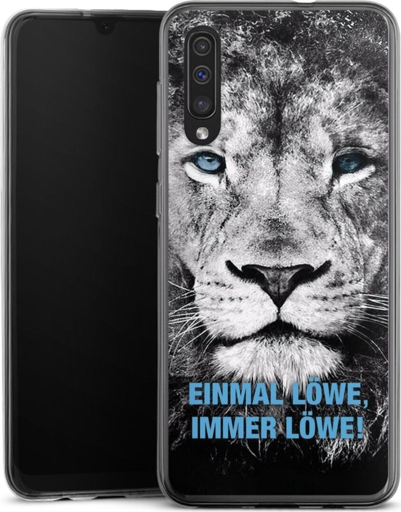 DeinDesign Handyhülle für Samsung Galaxy A50 Silikon Hülle Case Smartphone Schutzhülle Löwe Offizielles Lizenzprodukt TSV 1860 München