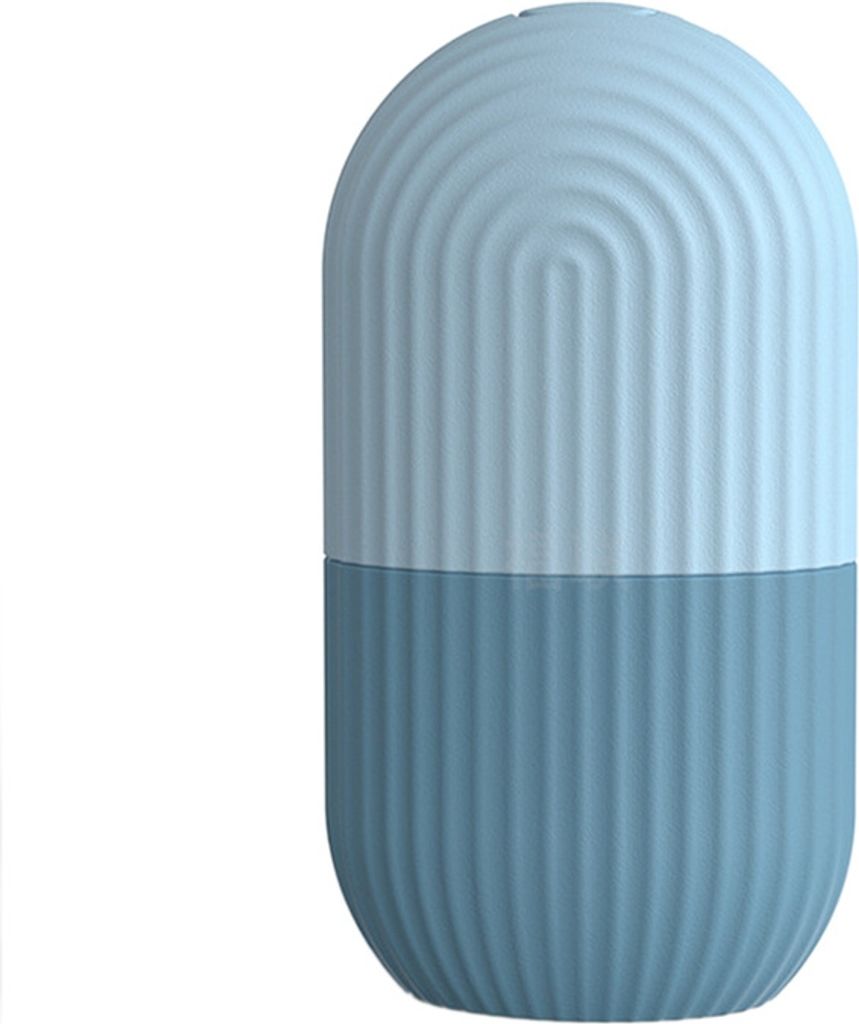 Wiederverwendbare Silikon-Eiswürfelform Mit Gesichtsroller – Set In Rosa & Blau Für Kältetherapie