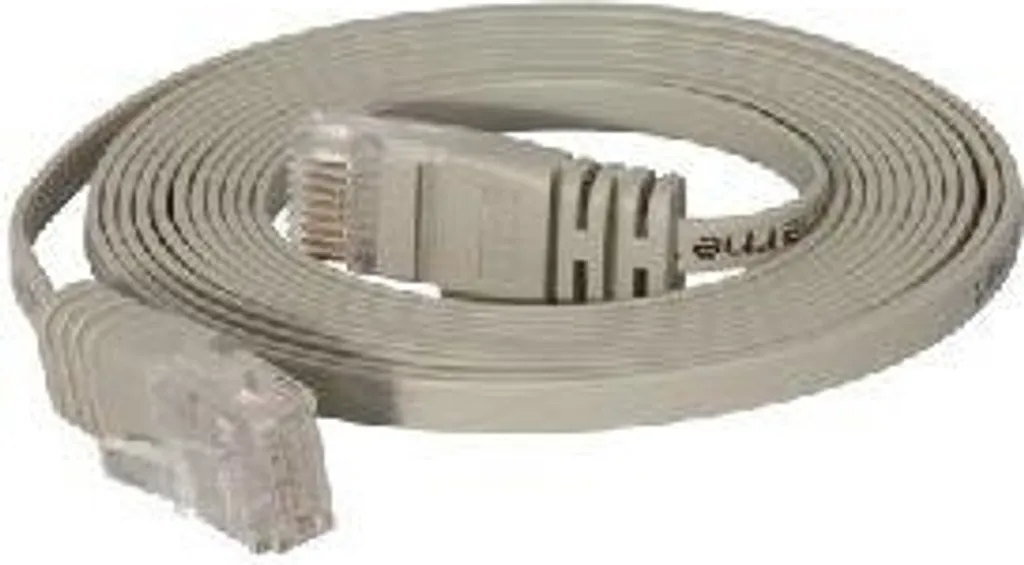 Cavo patch CAT.6, sottile 1 m, grigio - 3