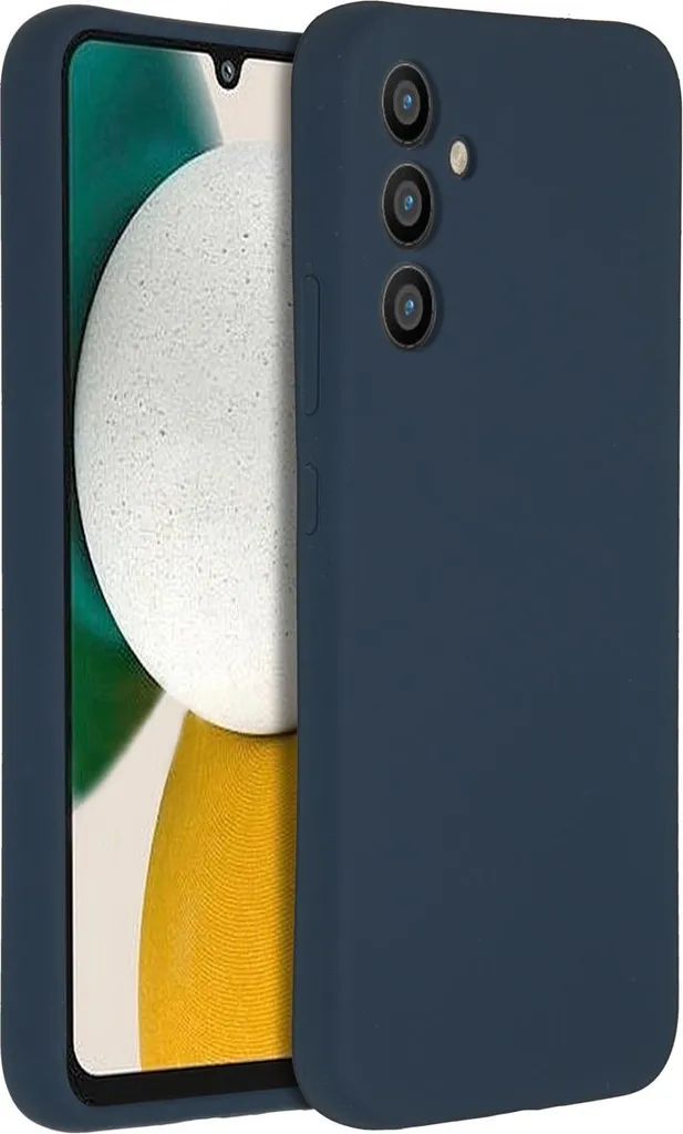 Custodia Silicone Liquido Accezz Samsung Galaxy A34 5G Blu Scuro Premium