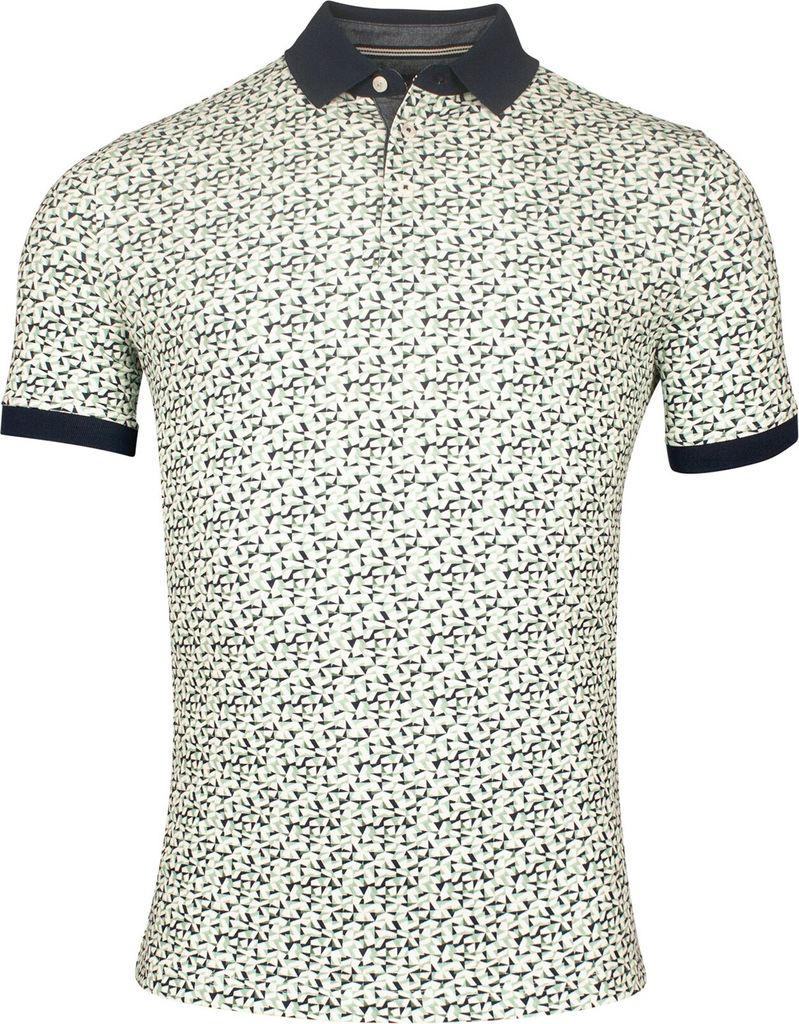 Baileys Polo grün bedruckte Baumwolle und Elasthan