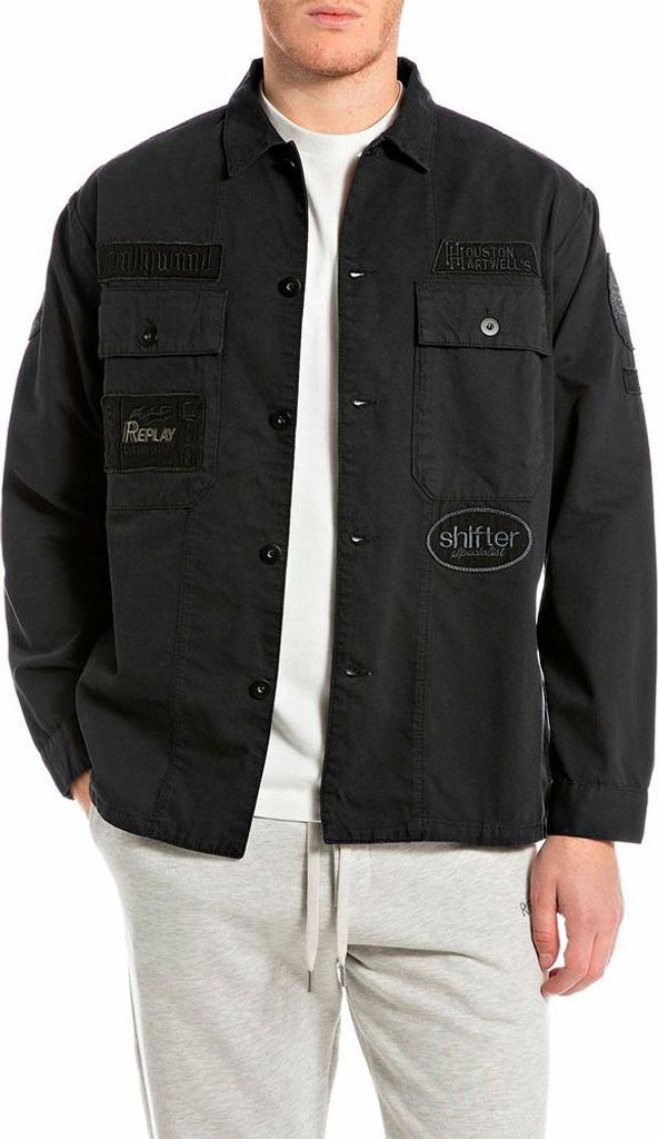 Replay M8445b.000.85172 Jacke Schwarz S Mann Schwarz S