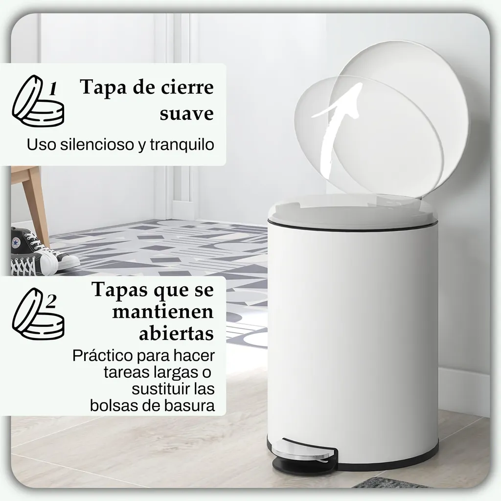 Poubelle de cuisine 20L idéale pour petits espaces et usage quotidien