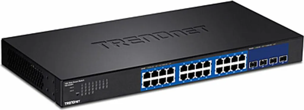 Switch WebSmart TRENDnet 28 ports Gbit doté de 4 slots uplink 10G SFP+