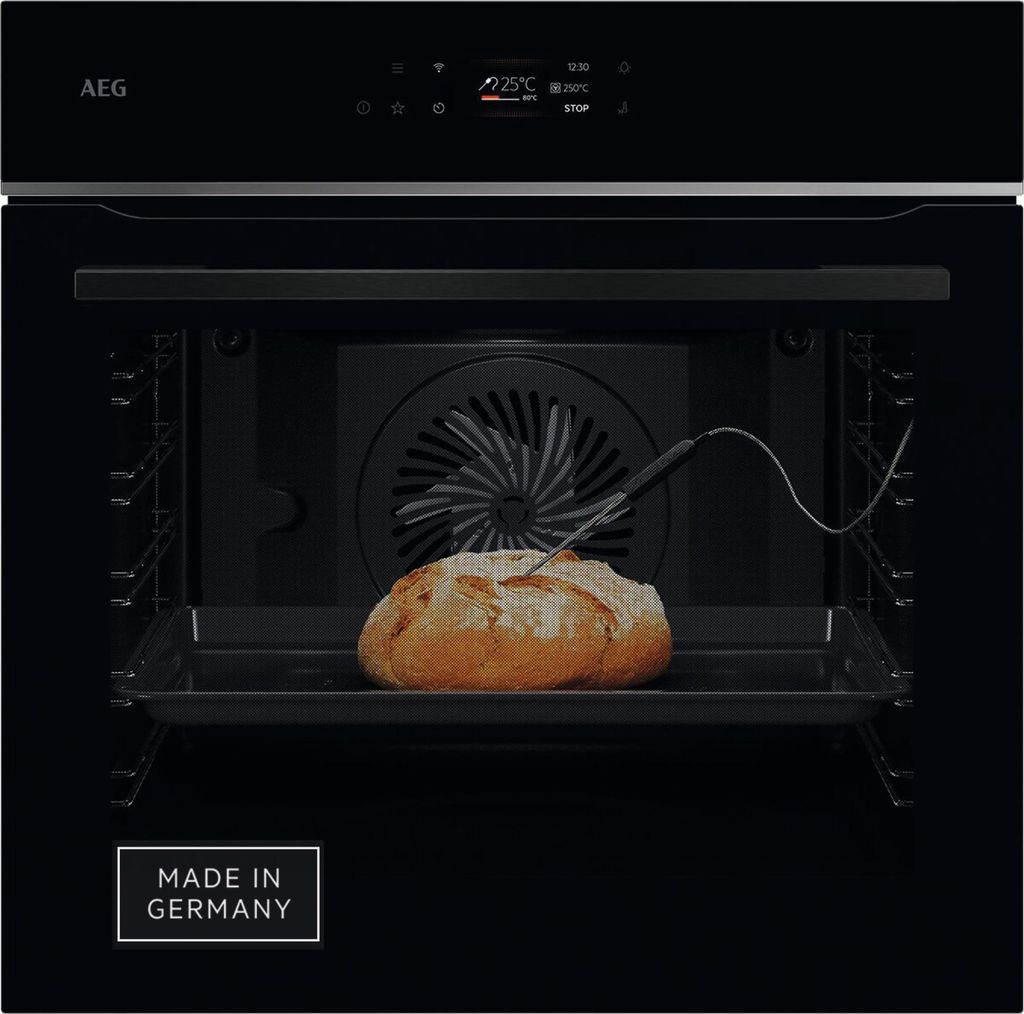 AEG TE7PB63ZAB Serie 7 Einbaubackofen TFT-FullTouch-Farbdisplay mit Kochassistent