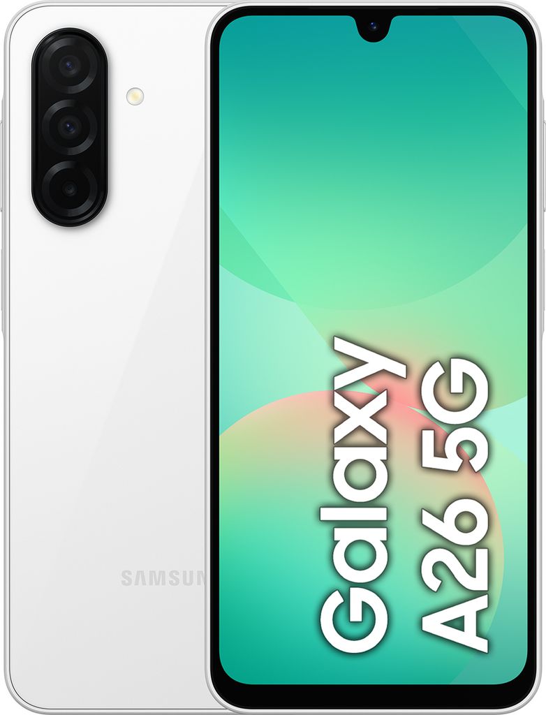 Samsung Galaxy A26 5G 256GB, 8GB RAM, White, EU-Ware Produktbild 