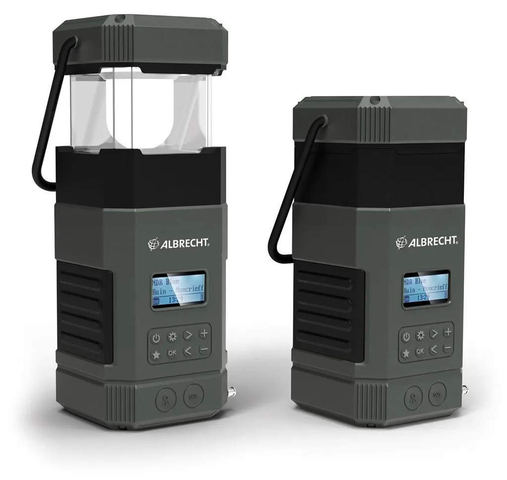 Albrecht DR 114 Radio Outdoor DAB+ IPX5 con Lanterna 80lm USB