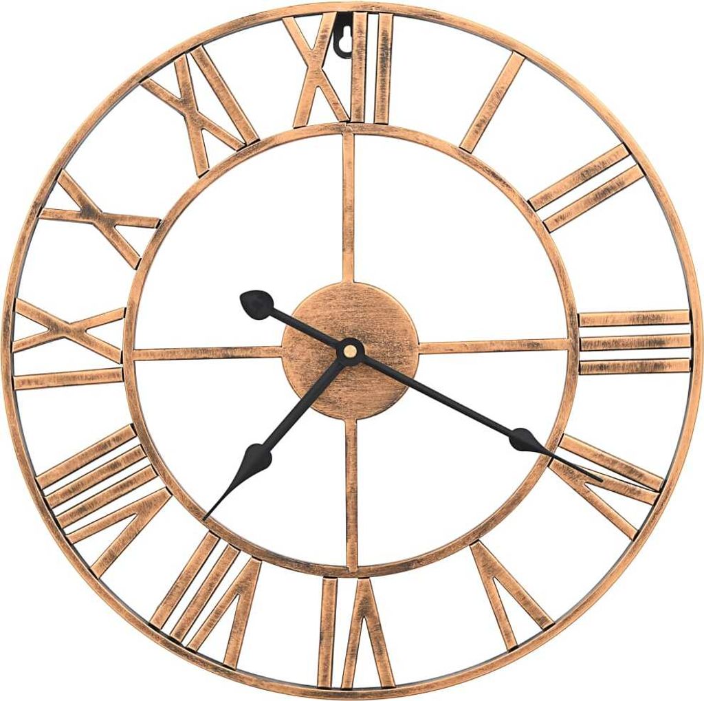 vidaXL Horloge murale métal 40 cm Golden Image du produit 