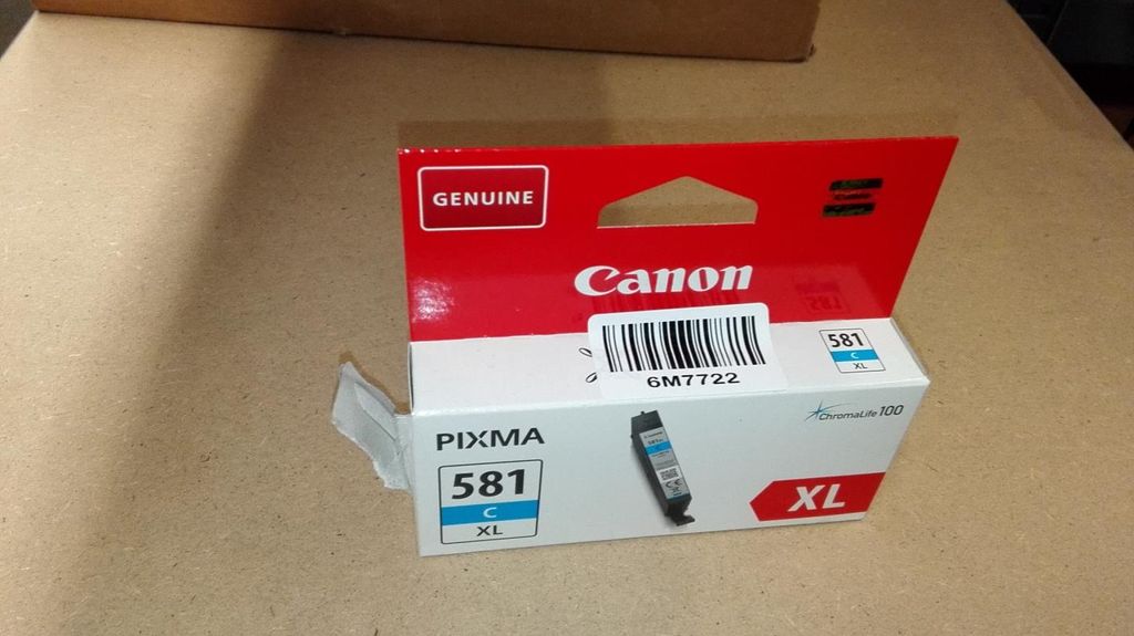 Canon CLI-581 XL Cyan Tintentank, Cyan, 8,3 ml, 170 Seiten Produktbild 