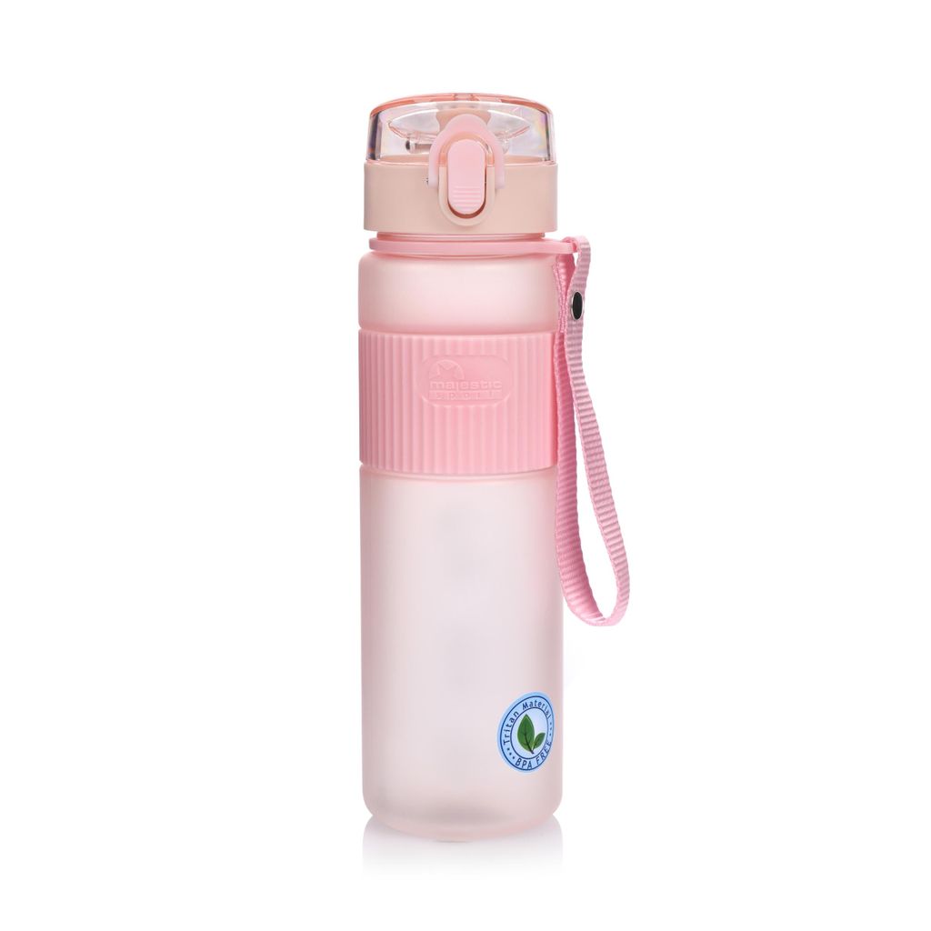 Majestic Sport Nova Trinkflasche 540 ml, Wasserflasche BPA-Frei, Tritan, gym flasche, Sportflasche, Outdoor, Fitness, Leicht, Stoßfest, Rosa