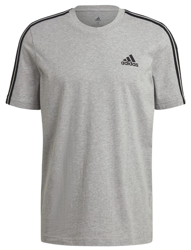adidas T shirt Herren Rundhals im 3 Streifen Design, Produktbild 