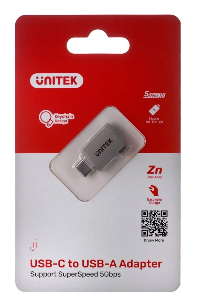 Unitek A1025Gni USB-C to USB-A | Adattatore Industriale Alta Durata
