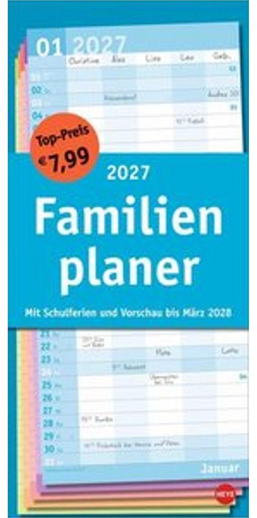 Agenda familiare Basic 2027 Immagine del prodotto 