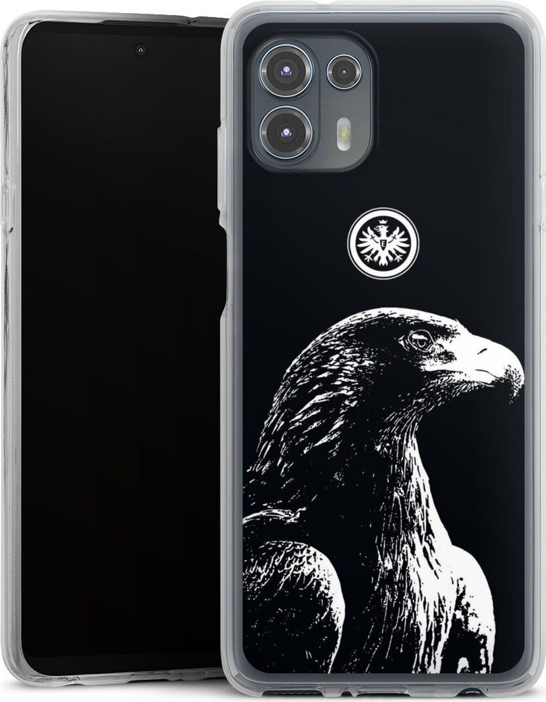 DeinDesign Handyhülle für Motorola Moto Edge 20 Lite Silikon Hülle Case Smartphone Schutzhülle Eintracht Frankfurt Offizielles Lizenzprodukt ...