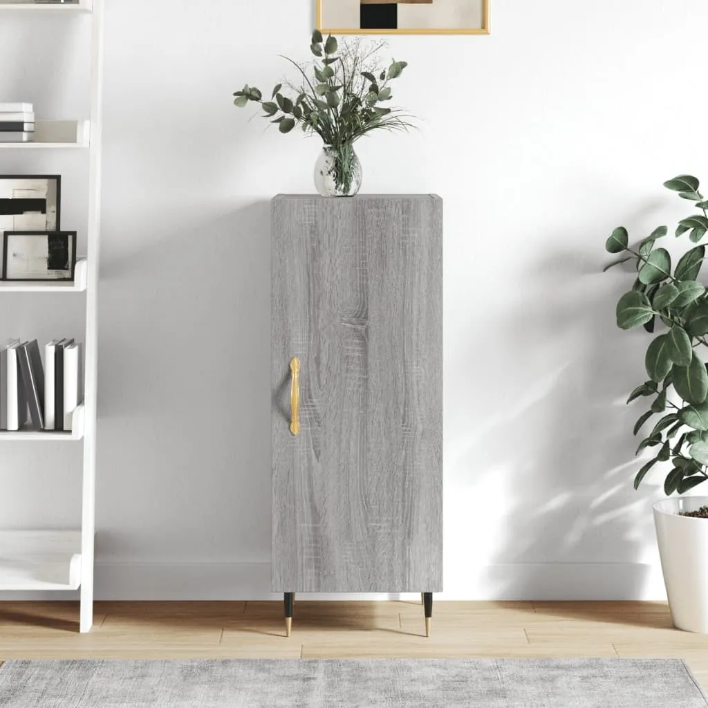 Credenza Salvaspazio vidaXL Grigio Sonoma - Mobiletto 90 cm Altezza