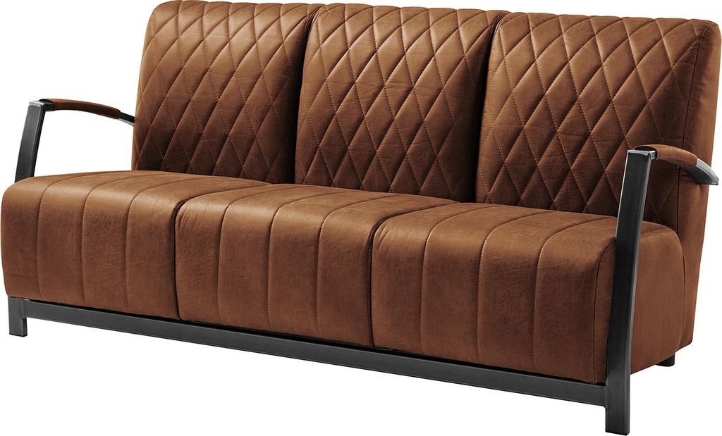 home24 3-Sitzer Sofa - Antiklederlook