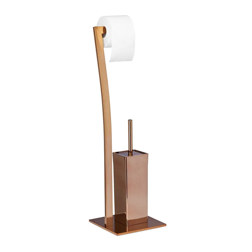 Relaxdays WIMEDO 10020410_553 Piantana WC Rame | Design e Funzione