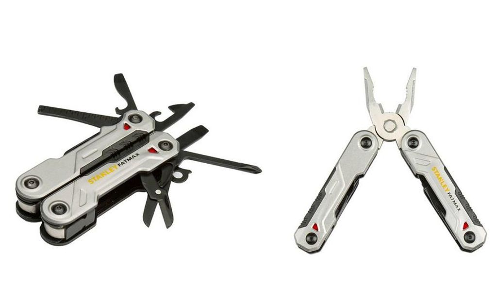 Stanley FMHT0-72414 Multitool-Zange Full size 16 tools Schwarz, Edelstahl
