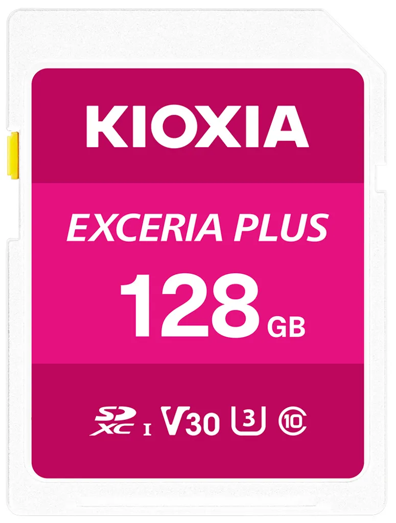 KIOXIA EXCERIA PLUS 128GB SDXC - Memoria Professionale Classe 10 V30