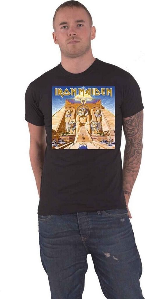 Iron Maiden - "Powerslave" T-Shirt für Herren/Damen Uni RO1769 (XL) (Schwarz)