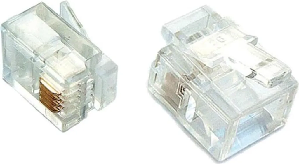 Connettore RJ11 6P4C WT004 - 100pz Plug per Riparazione Cavi Telefono