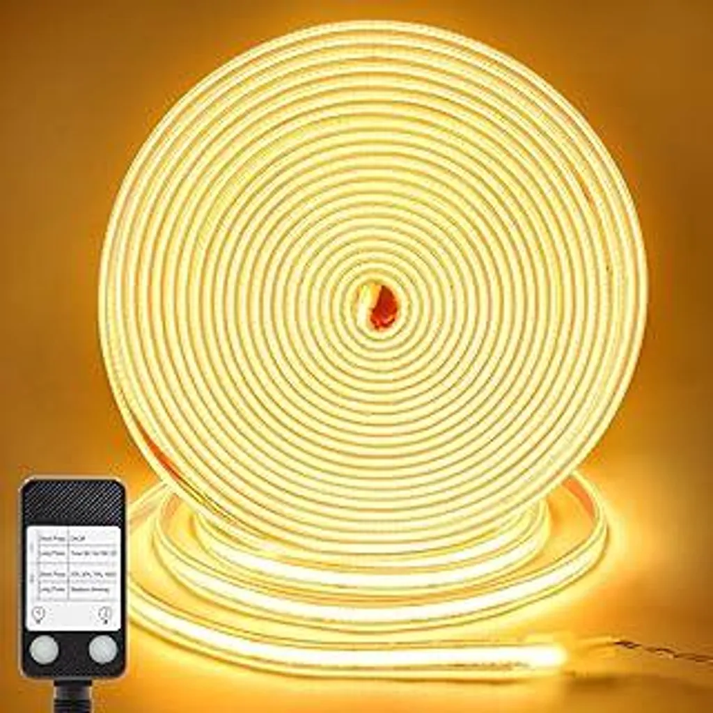 Nastro LED COB 10m Bianco Caldo 3000K | Atmosfera Luxury 24V IP65