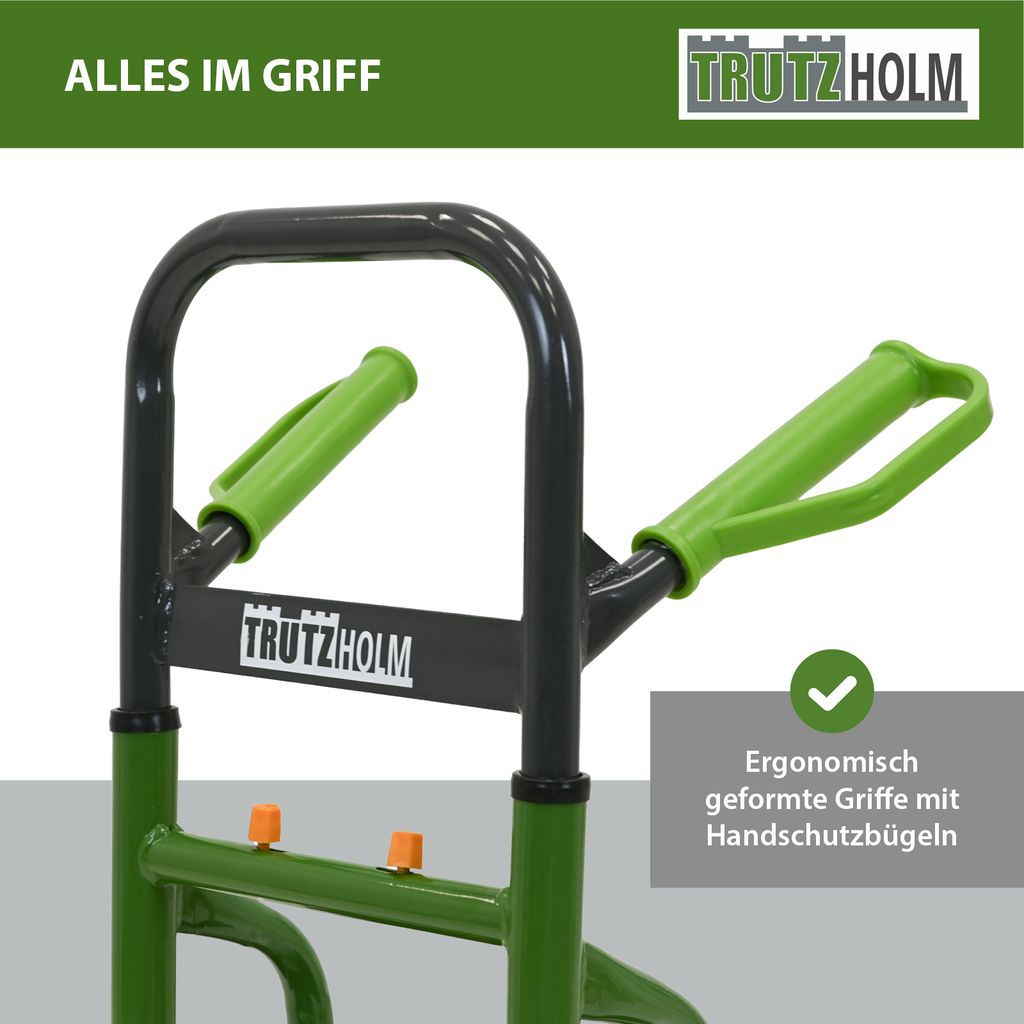 Sackkarre Stahl 200 kg 113 cm Höhe große klappbare Produktbild 6