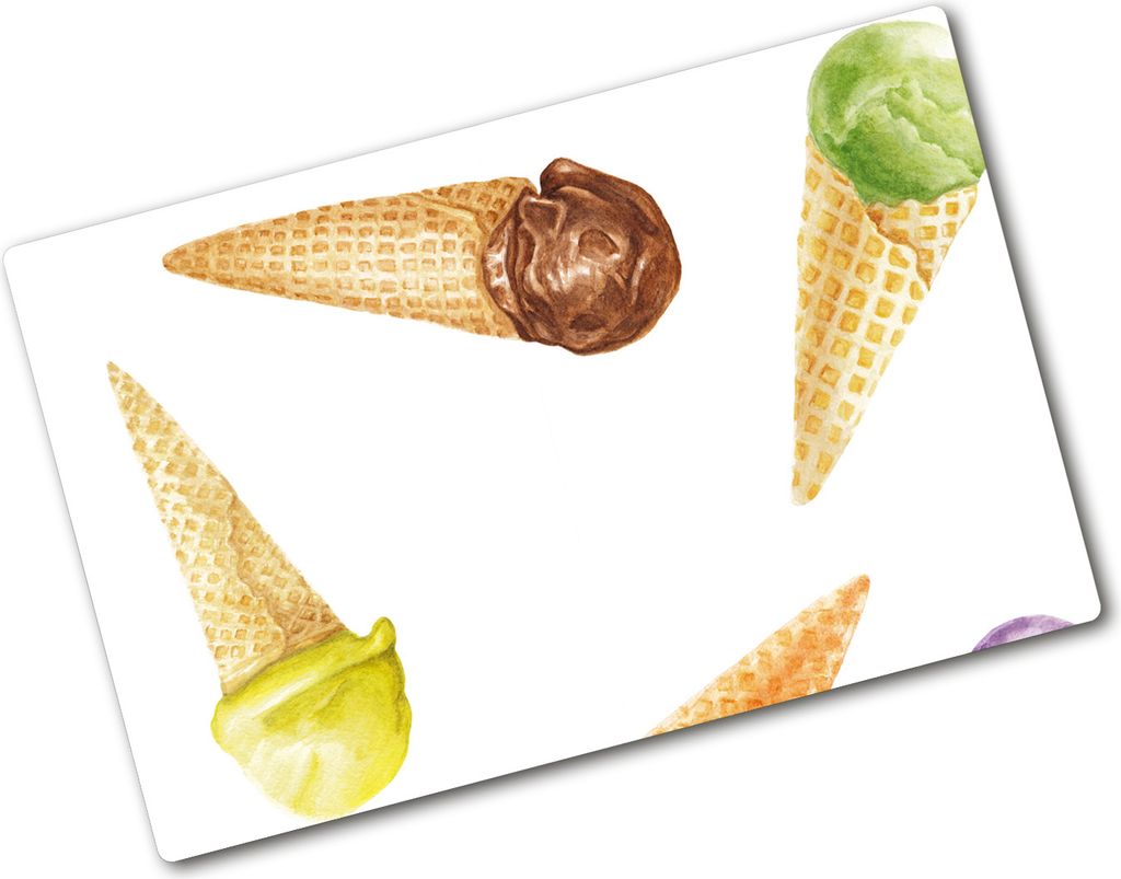 Tulup Glas Herdabdeckplatte - 80x52 cm - Glaskeramikkochfeld-Abdeckung Spritzschutz Glasabdeckplatte - Einteilig - Essen & Getränke - Eis - Mehrfa...