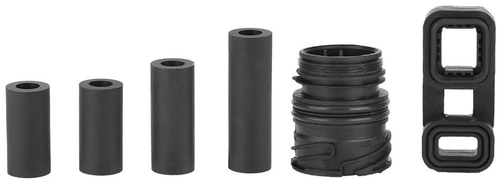 6-teiliges Batterieventilgehäuse-Hülsenverbinder-Gummiblock-ölschlauch-Stopfen-Set 6HP26 6HP28