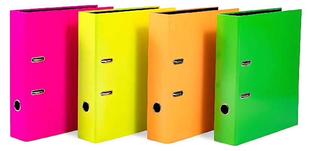 HERMA Sortiment Motivordner "Neon" 10 Ordner sortiert in 4 Farben