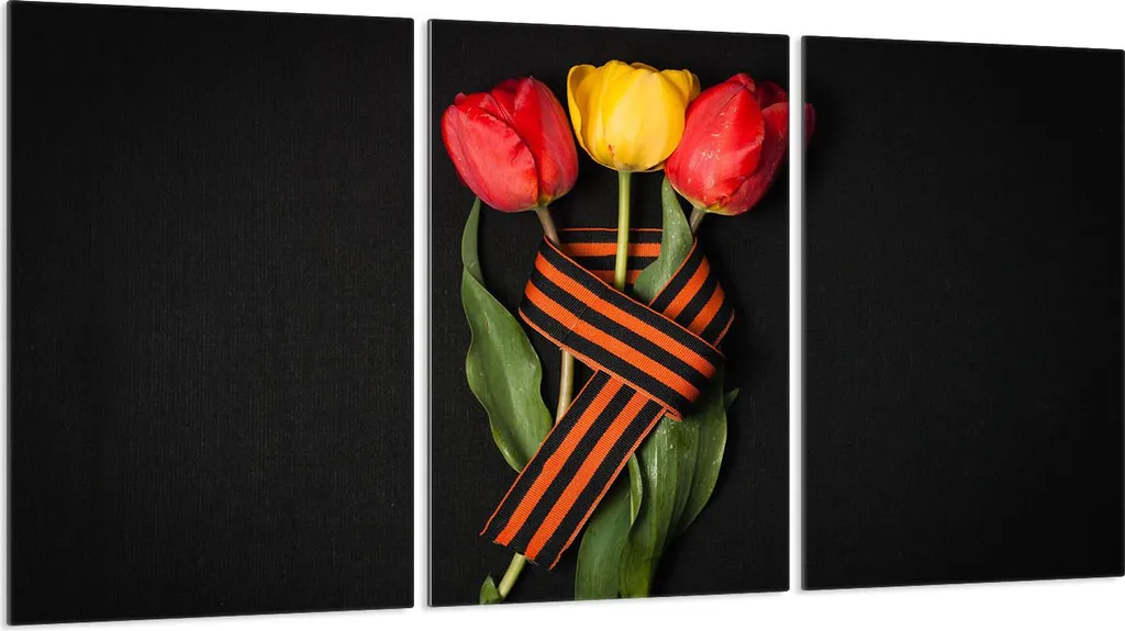 Set 3 Copri Piano Cottura 30x52 Vetro Temperato Nero Tulipano