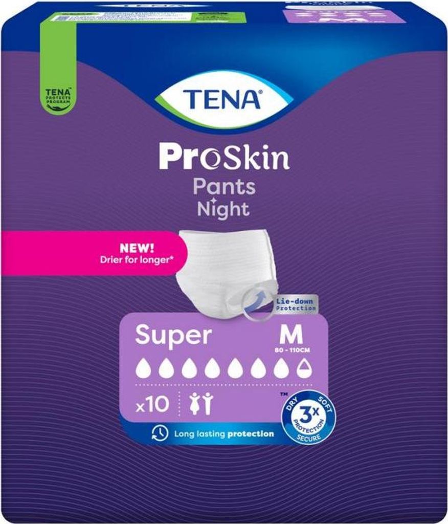 Tena Proskin Pants Night Super Medium - 4 paquets de 10 Image du produit 