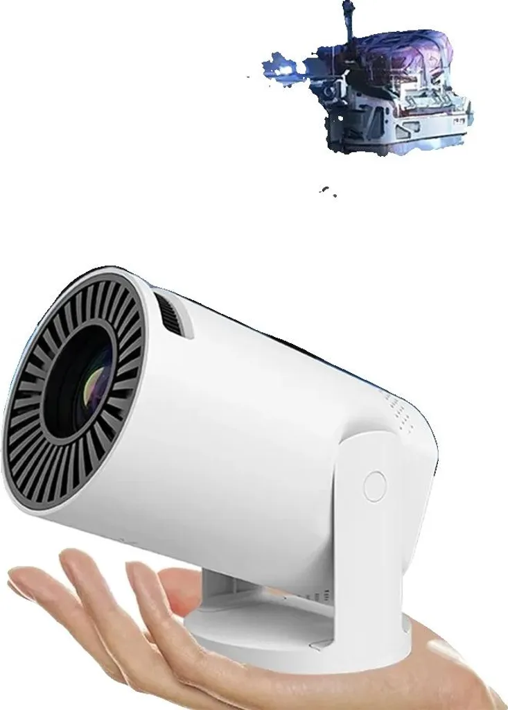 Mini Proiettore Gaming 1080P per Smartphone e Console - Bianco