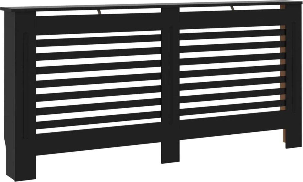 vidaXL Habillage de radiateur noir 172x19x81,5 cm MDF Image du produit 