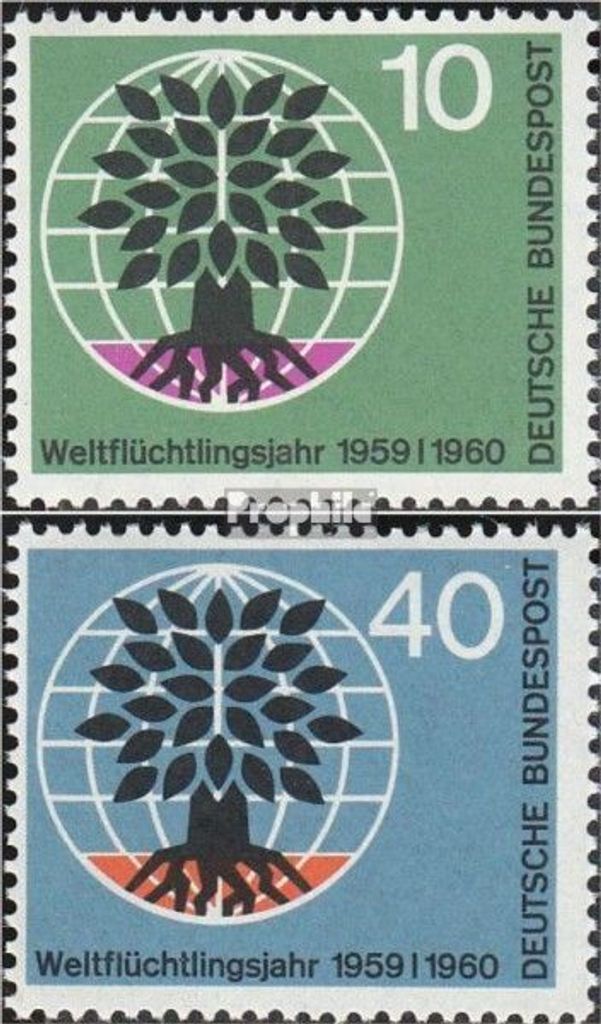 Briefmarken BRD (BR.Deutschland) 1960 Mi 326-327 (kompl.Ausg.) FDC Weltflüchlingsjahr 1959/60