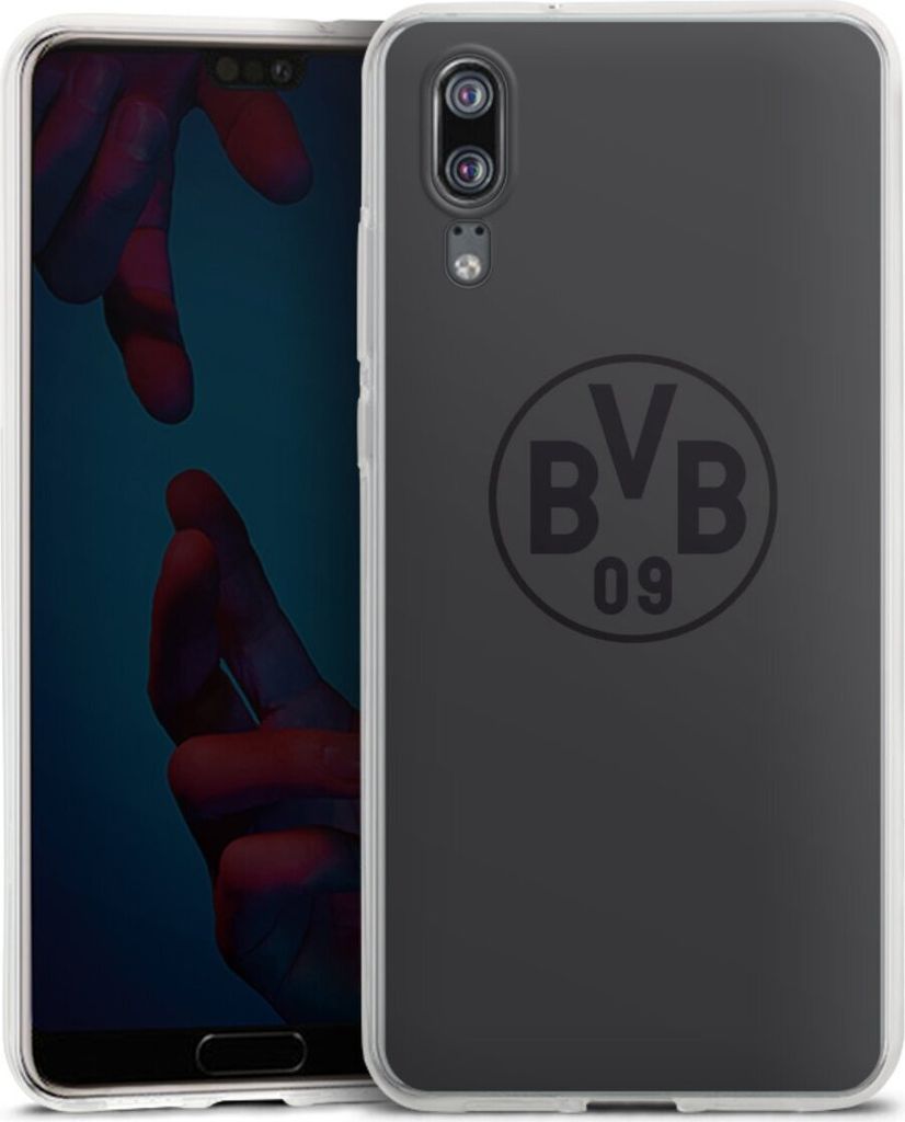 DeinDesign Handyhülle für Huawei P20 Silikon Hülle Case Smartphone Schutzhülle BVB Borussia Dortmund Logo