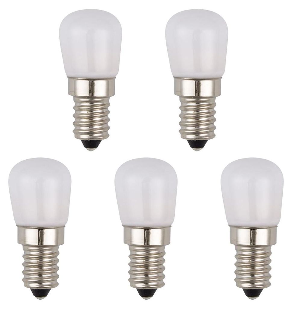 SPL E14 LED Röhrenlampe 1,5W 3000K Warmweiß Opal 5 Stück