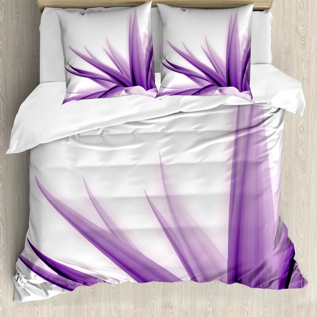 Cuscino Quadrato 60x60 Cm ABAKUHAUS - Federa In Poliestere Con Stamapa Fiori Viola E Gialli - Morbida E Resistente Per Divano E Letto - 2