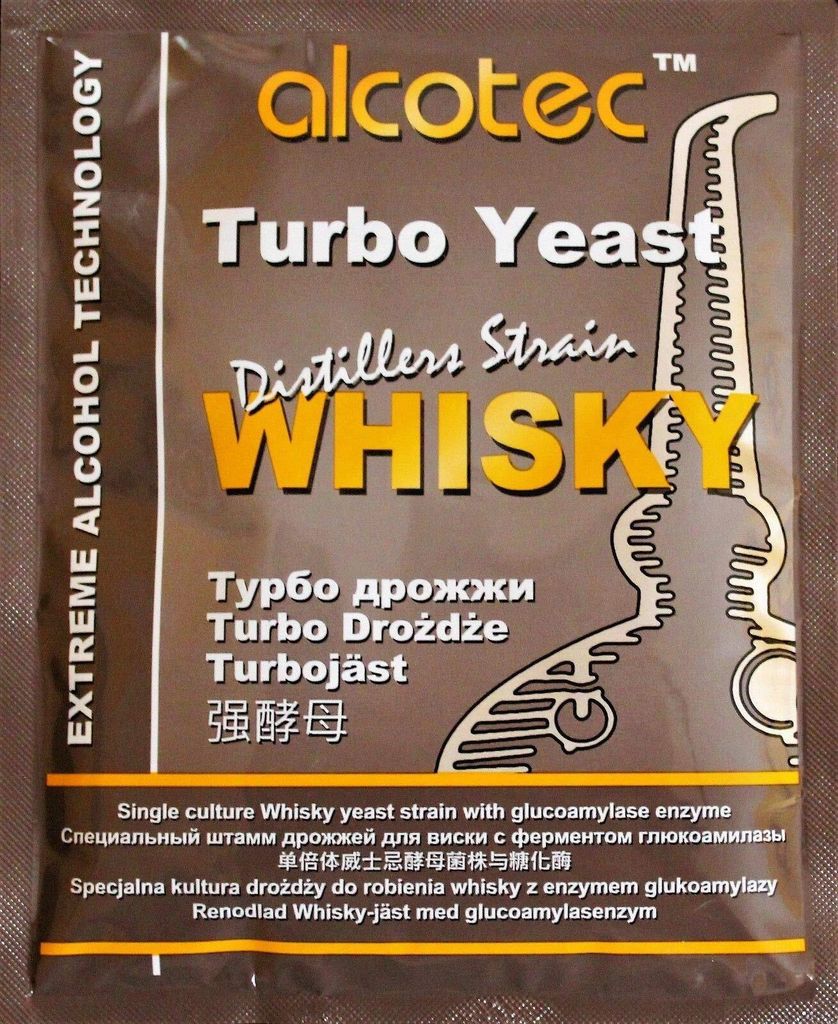 HUGBERT Turbohefe Alcotec Whisky + GA Enzym Alkohol Gärhefe Produktbild 