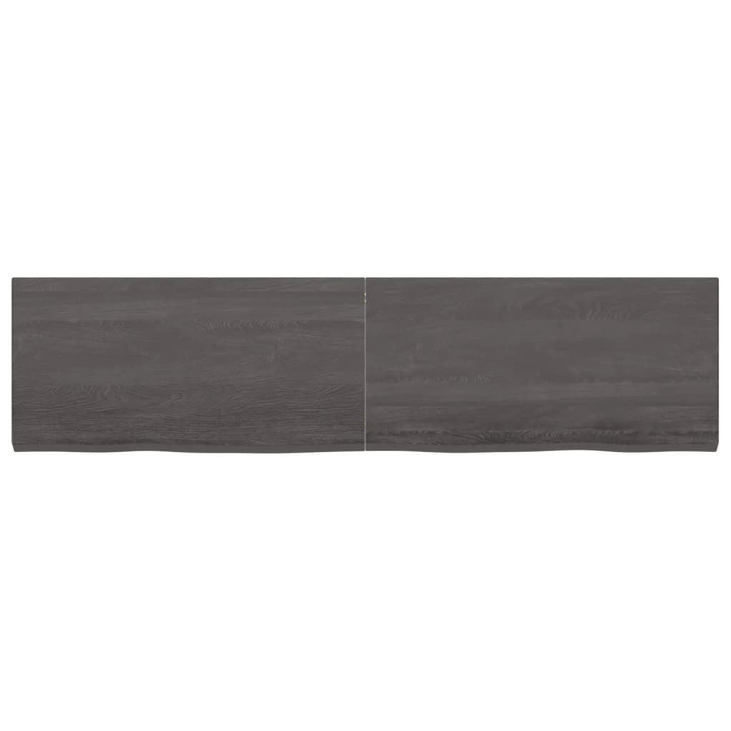 vidaXL Tischplatte Dunkelbraun 160x40x(2-4)cm Massivholz Produktbild 