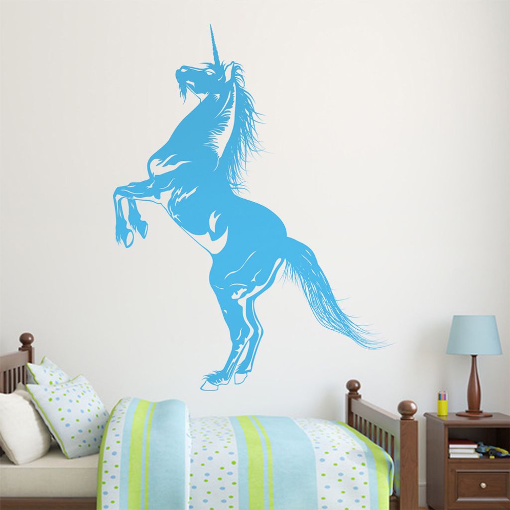 KIWISTAR Einhorn Pferd Hengst Märchen Fantasy Wandtattoo in 6 Größen - Wandaufkleber Wall Sticker - Dekoration, Küche, Wohnzimmer, Schlafzimmer...