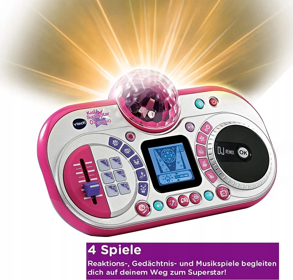 VTech Super Star DJ Studio Mixage - Console lumineuse avec effets et micro - 12