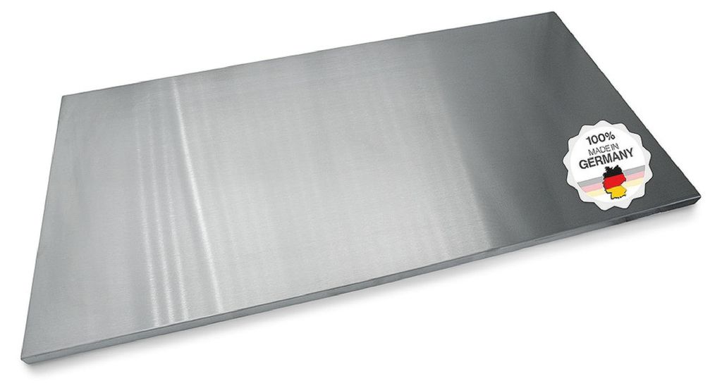 Arbeitsplatte aus Edelstahl 1000x500x20mm