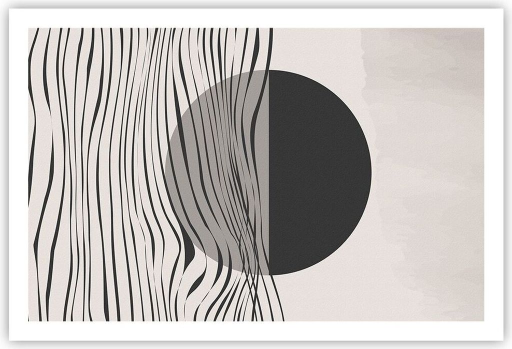 Poster - Poster ohne Rahmen - Figuren Formen Geometrie - 91,5x61 cm - Wand Bild - Wanddeko - Wandbilder - Kunstposter - Wandposter - Bilder - Kunst...