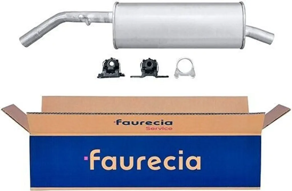 Pot d'échappement arrière pour Citroën C3 Pluriel et Peugeot 1007 HELLA